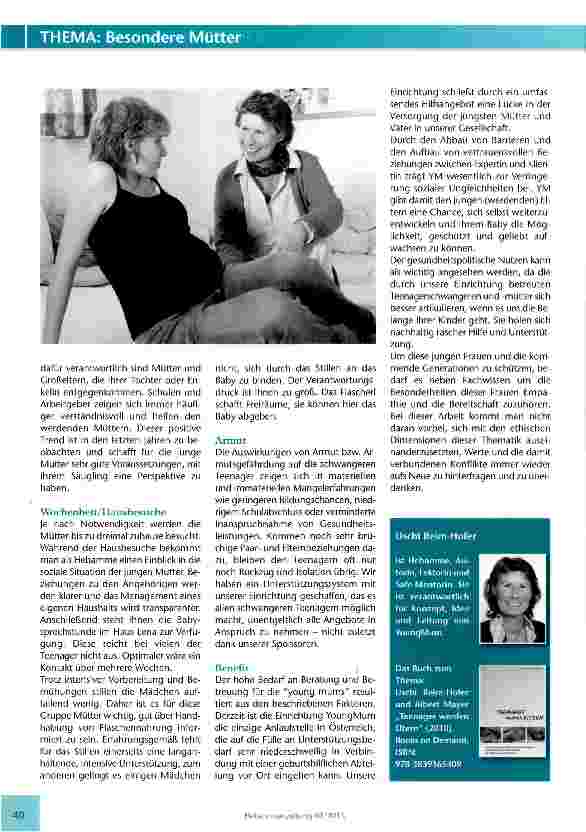 Vorschauseite 4: Teenager - ganz besondere (werdende) Mütter