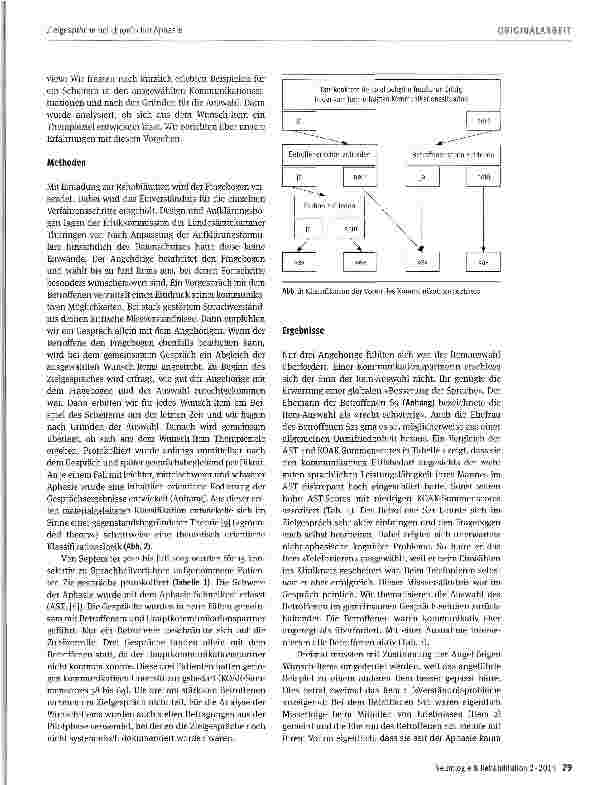 Vorschauseite 3: Zielgespräche bei chronischer Aphasie auf der Grundlage eines Angehörigenfragebogens zum Kommunikationsverhalten