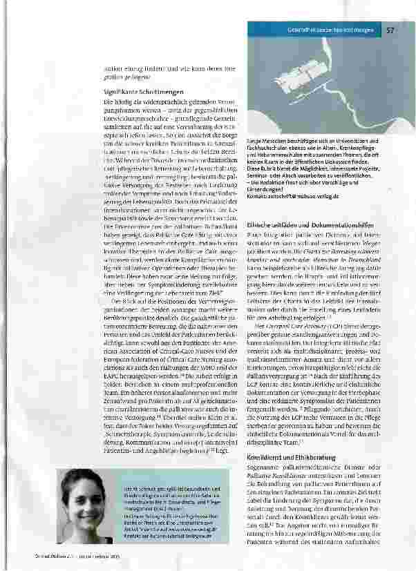 Vorschauseite 2: Palliative Care auf der Intensivstation