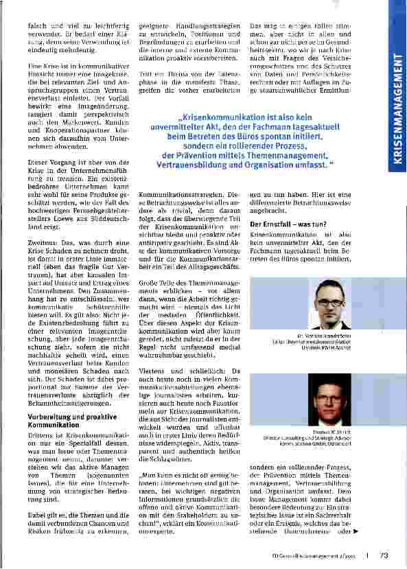 Vorschauseite 2: Imagekrise und kommunikative Intervention