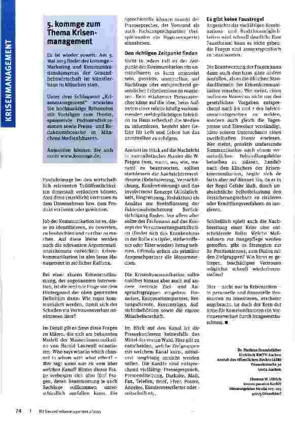 Vorschauseite 3: Imagekrise und kommunikative Intervention