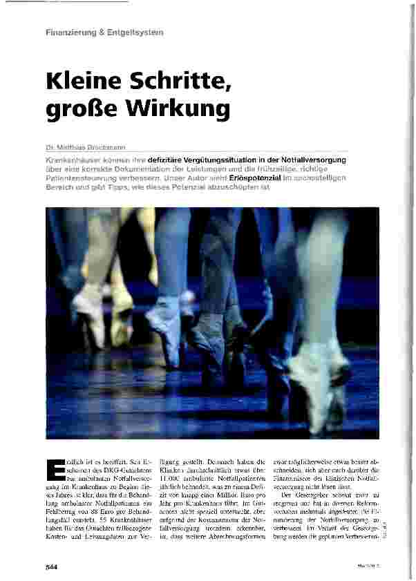 Vorschauseite 1: Kleine Schritte, große Wirkung