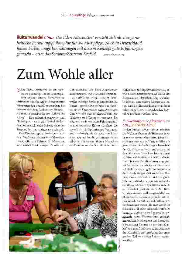 Vorschauseite 1: Zum Wohle aller