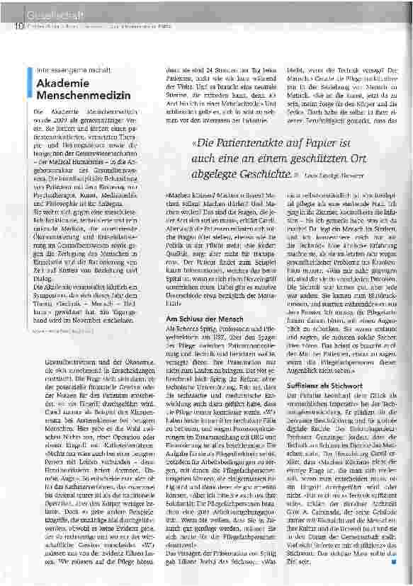 Vorschauseite 3: Am Ende im Dienst des Menschen