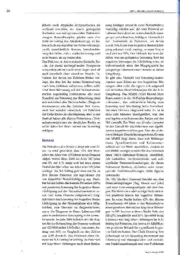 Vorschauseite 4: Akutbehandlung von älteren Patienten in der Notaufnahme: Strategien zur Verbesserung des Patienten-Outcome