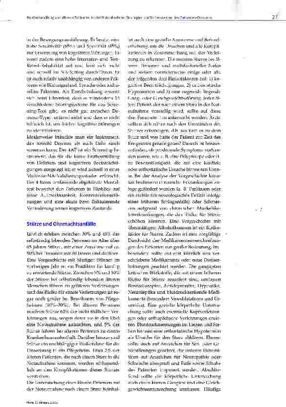 Vorschauseite 5: Akutbehandlung von älteren Patienten in der Notaufnahme: Strategien zur Verbesserung des Patienten-Outcome