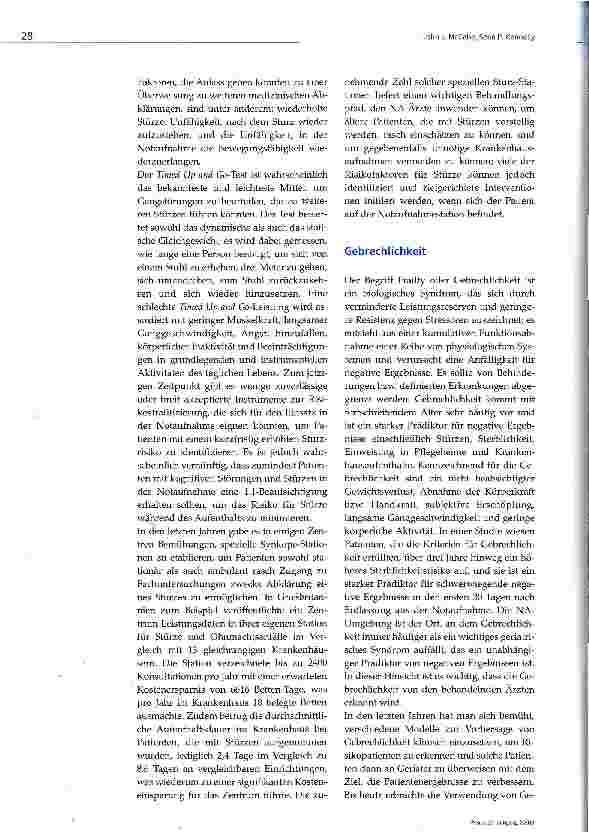 Vorschauseite 6: Akutbehandlung von älteren Patienten in der Notaufnahme: Strategien zur Verbesserung des Patienten-Outcome