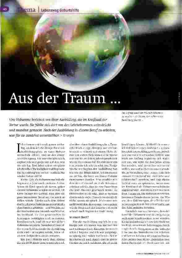 Vorschauseite 1: Aus der Traum...