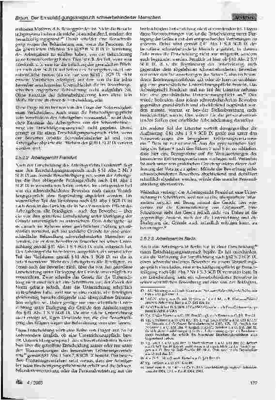 Vorschauseite 4: Der Entschädigungsanspruch schwerbehinderter Menschen wegen der Benachteiligung in einem Beschäftigungsverhältnis