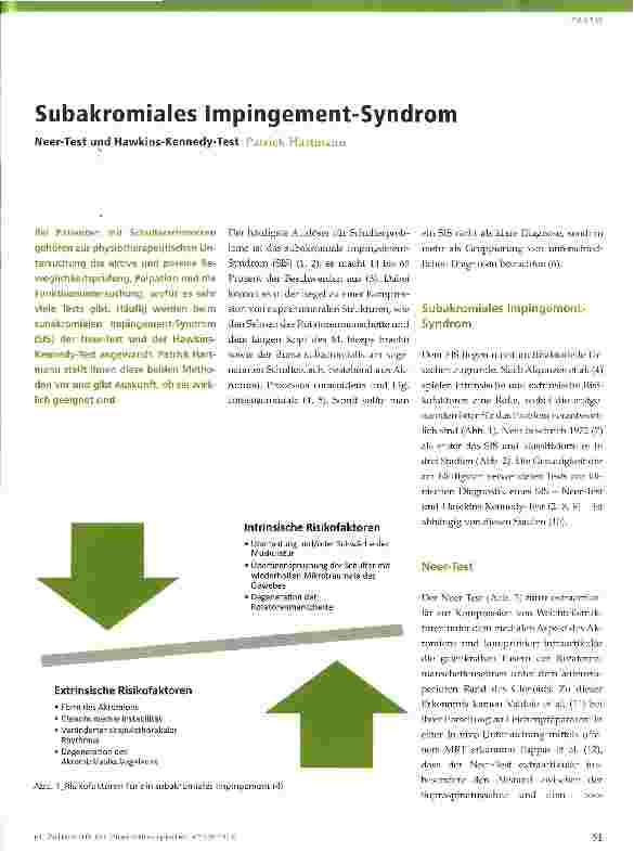 Vorschauseite 1: Subakromiales Impingement-Syndrom