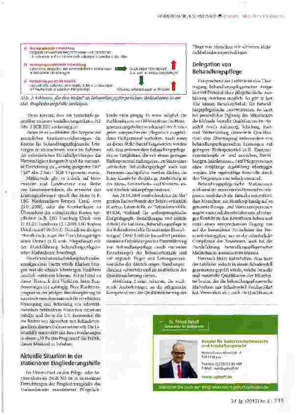 Vorschauseite 3: Behandlungspflege in stationären Einrichtungen der Behindertenpflege - ein bisher vernachlässigtes Thema