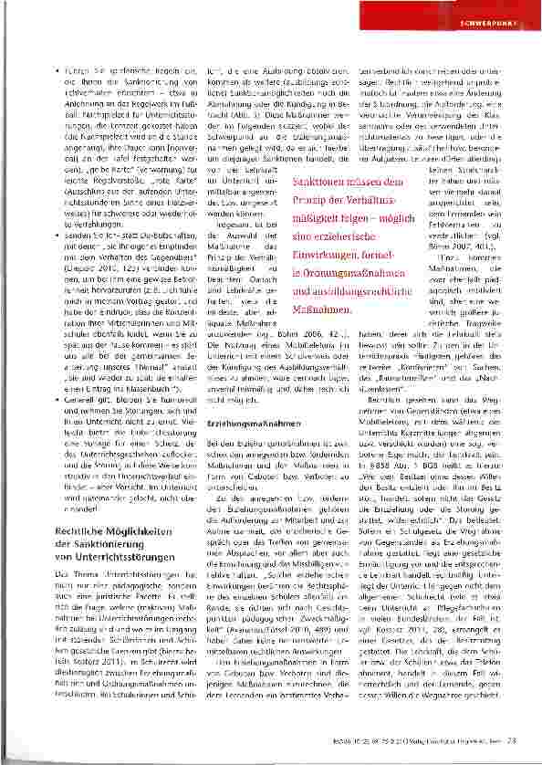 Vorschauseite 5: Unterrichtsstörungen