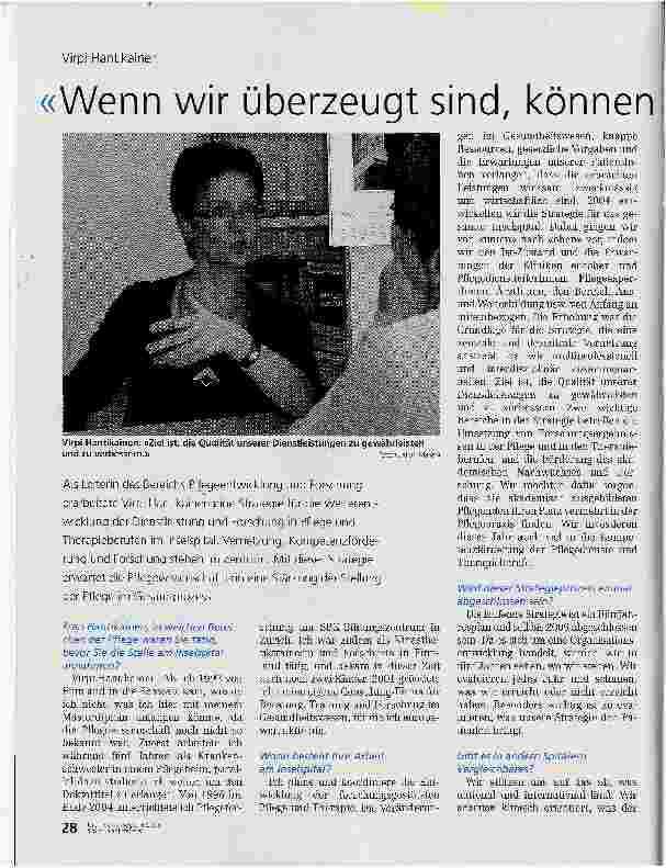 Vorschauseite 1: Wenn wir überzeugt sind, können wir vieles erreichen