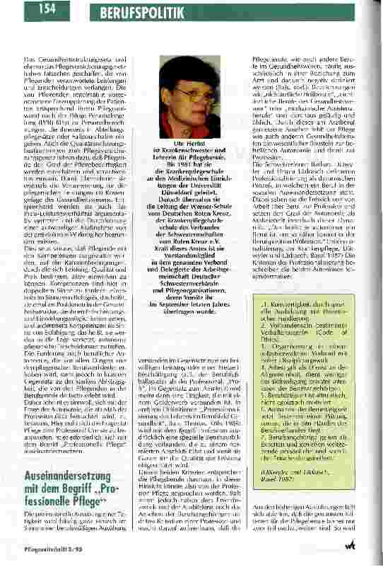 Vorschauseite 2: Profesionelle Pflege - eine Herausforderung für Schwesternschaften Bedeutung der Schwesternschaften im Professionalisierungsprozeß