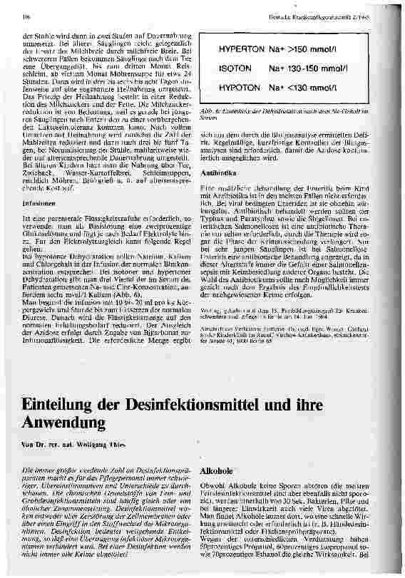 Vorschauseite 1: Einteilung der Desinfektionsmittel und ihre Anwendung
