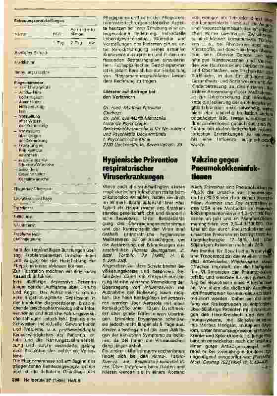 Vorschauseite 2: Die Pflegeanamnese