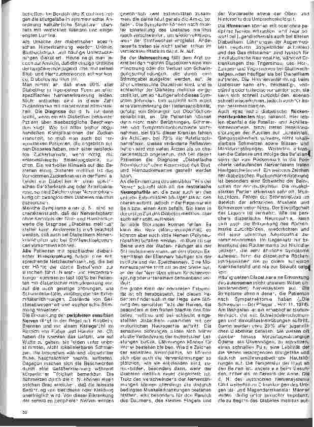 Vorschauseite 2: Diabetes mellitus 17. Folge: Komplikationen der Zuckerkrankheit 6. Die diabetische Nervenerkrankung.