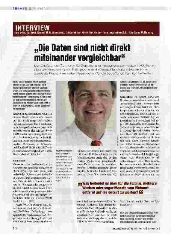 Vorschauseite 1: Die Daten sind nicht direkt miteinander vergleichbar