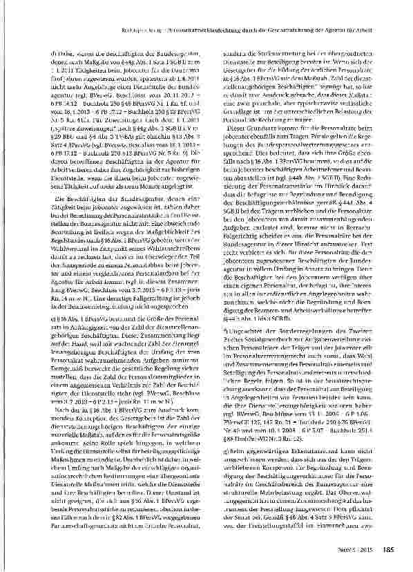 Vorschauseite 4: Personalratswahlanfechtung durch die Geschäftsführung der Agentur für Arbeit