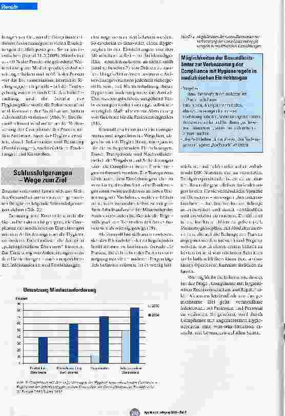 Vorschauseite 5: Compliance mit hygienischen Rechtsvorschriften und Richtlinien in medizinischen Einrichtungen - aus Sicht eines Gesundheitsamtes