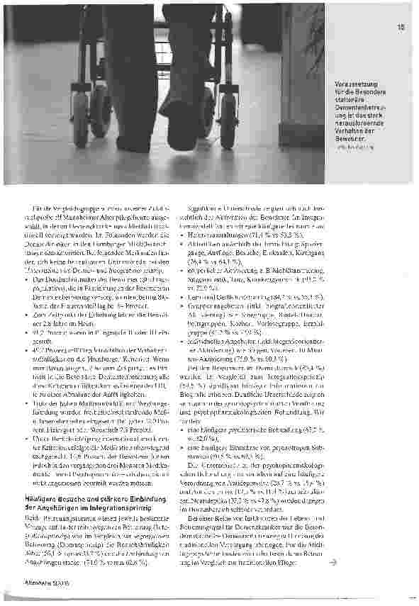 Vorschauseite 2: Viel Aufwand - noch mehr NutzenBesondere stationäre Dementenbetreuung