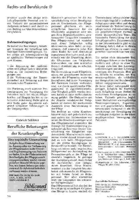 Vorschauseite 4: Brauchen wir zusätzliche Berufsgruppen auf den Intensivpflegestationen?