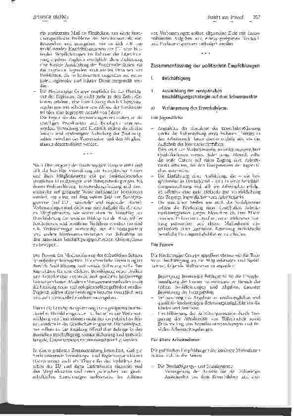 Vorschauseite 5: Mitteilungen. Bericht aus Brüssel