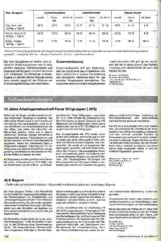 Vorschauseite 3: Untersuchungen zur Früherkennung eines Amnioninfektionssyndroms (AIS) biem Neugeborenen.