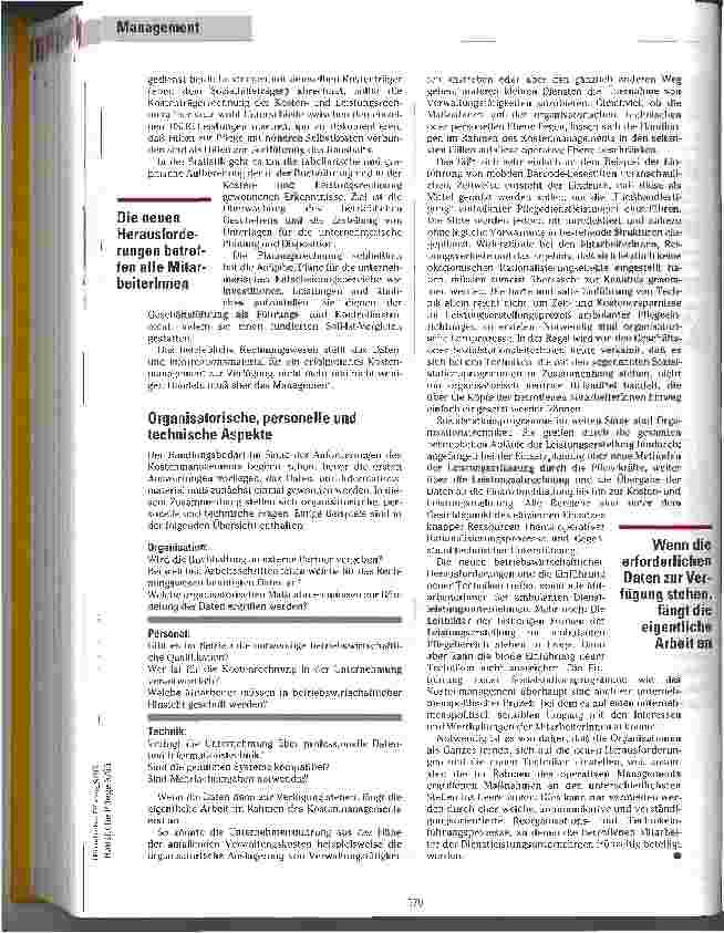Vorschauseite 4: Pflegedienstleistungen im Wandel Schwerpunkte verschieben sich im Sinne der Wirtschaftlichkeit von ambulanten Diensten