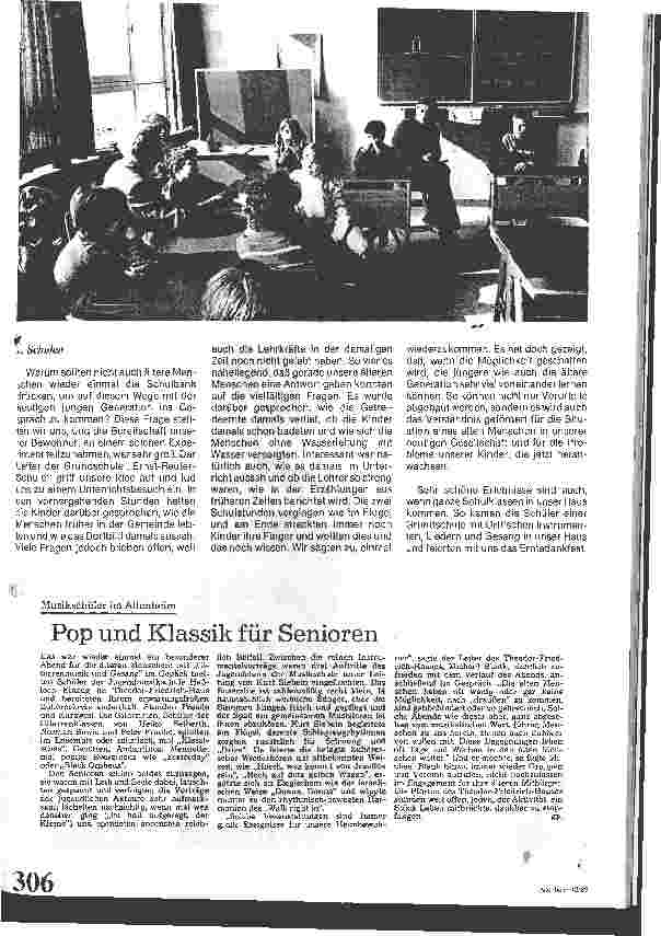 Vorschauseite 3: Zusammenarbeit mit Kindergärten, Schulen, Musikschule und Volkshochschule
