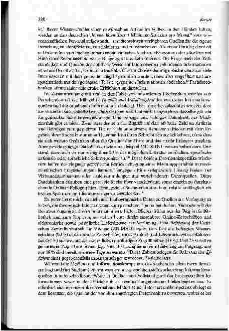 Vorschauseite 3: Bericht aus der Werkstatt Teil 2: Bioethische Infrastruktur zur Literaturbeschaffung über das Internet