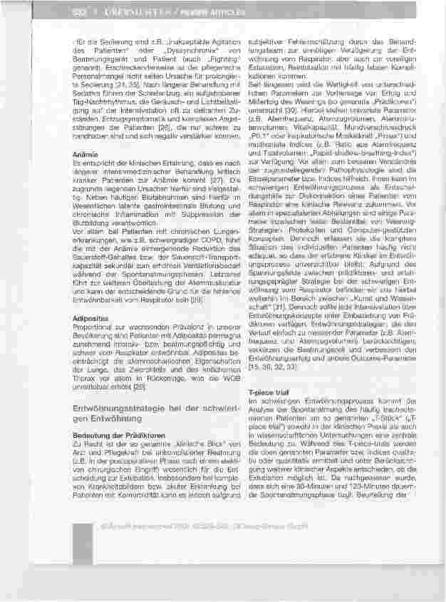 Vorschauseite 4: Weaning bei Langzeitbeatmung