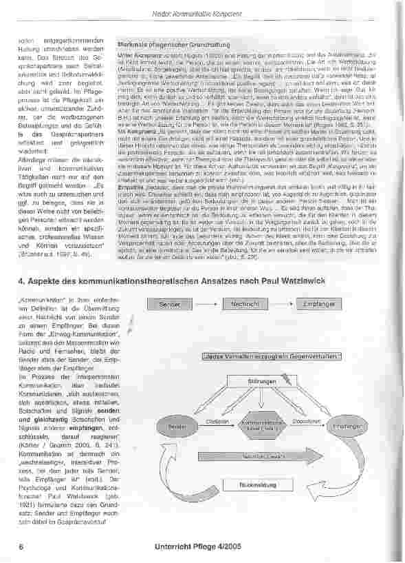 Vorschauseite 5: Kommunikative Kompetenz als Komponente beruflicher Handlungskompetenz im Berufsfeld Pflege