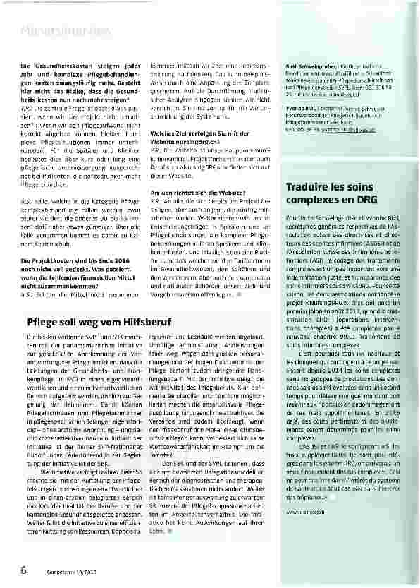 Vorschauseite 3: Eine Unterfinanzierung kann nicht im Interesse der Spitäler sein