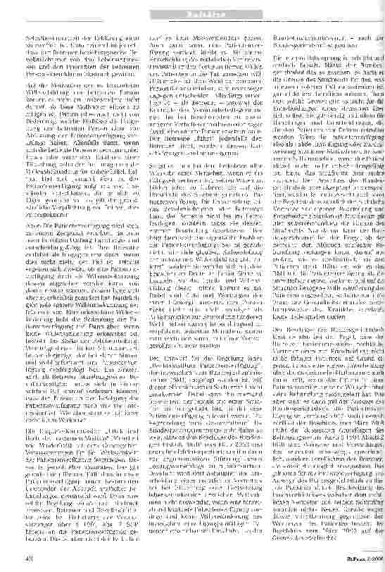 Vorschauseite 2: Die Patientenverfügung in der Diskussion