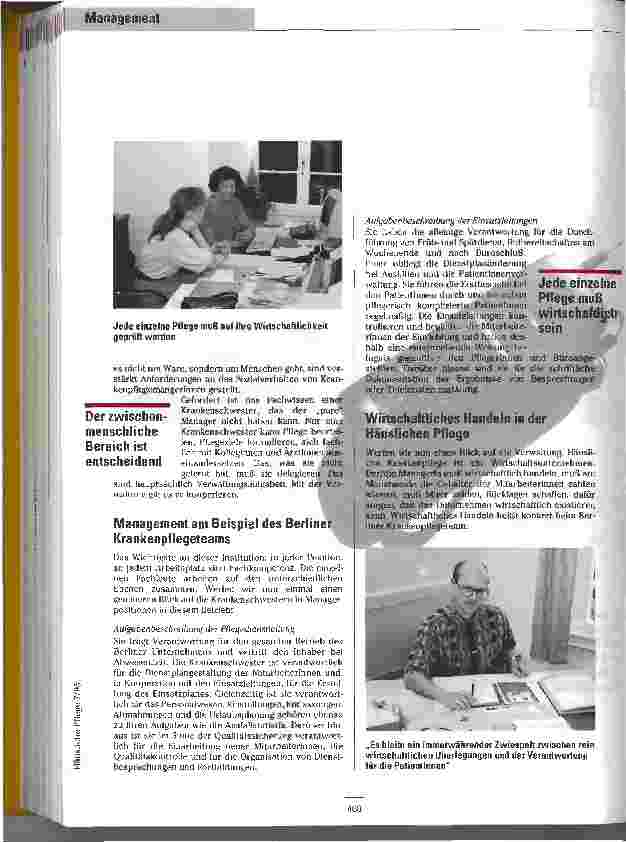 Vorschauseite 3: Balanceakte Krankenpflege und Management - (k)ein Widerspruch?