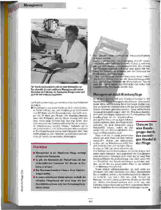 Vorschauseite 5: Balanceakte Krankenpflege und Management - (k)ein Widerspruch?