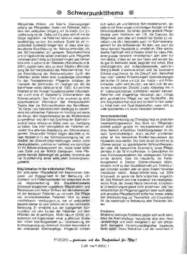 Vorschauseite 2: Schmerzmanagement in der ambulanten Pflege