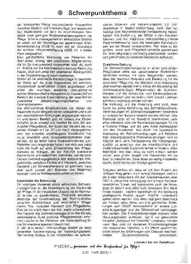 Vorschauseite 3: Schmerzmanagement in der ambulanten Pflege