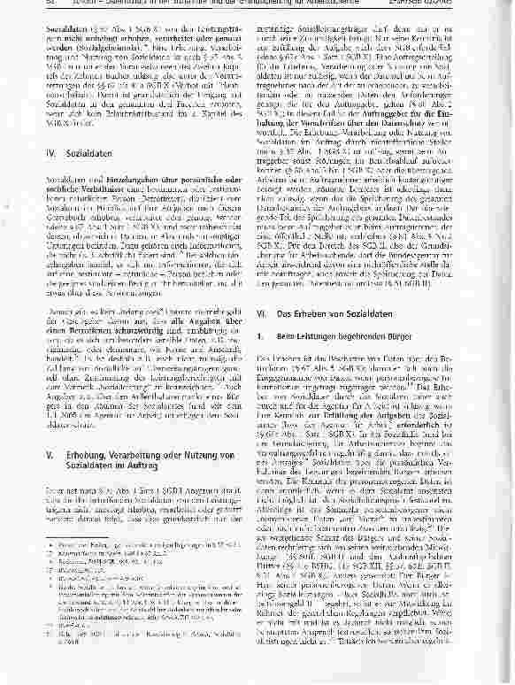 Vorschauseite 2: Datenschutz in der Sozialhilfe und der Grundsicherung für Arbeitsuchende