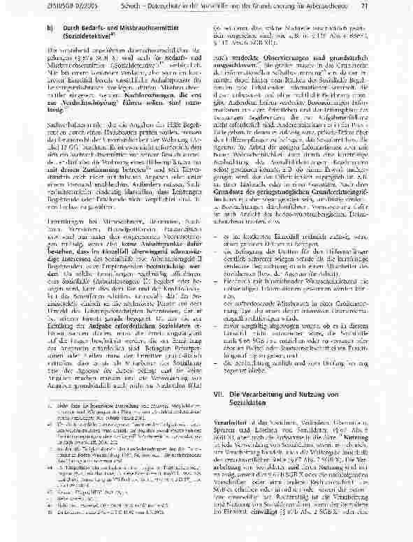 Vorschauseite 5: Datenschutz in der Sozialhilfe und der Grundsicherung für Arbeitsuchende