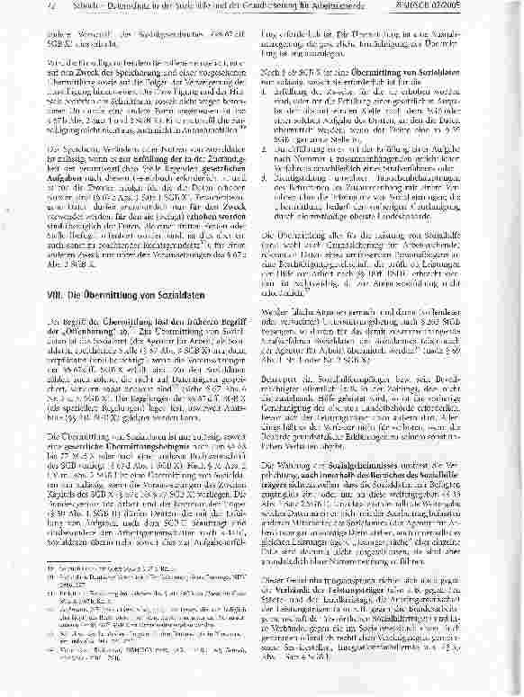 Vorschauseite 6: Datenschutz in der Sozialhilfe und der Grundsicherung für Arbeitsuchende