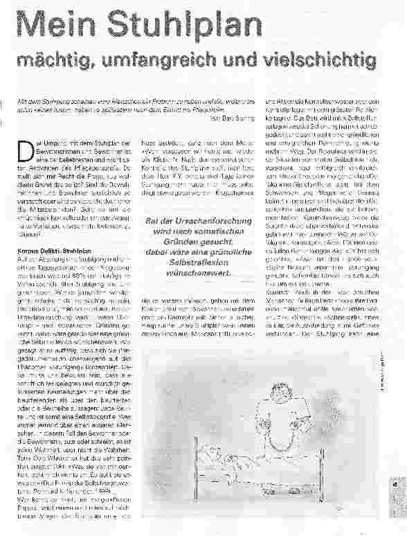 Vorschauseite 1: Mein Stuhlplan - mächtig, umfangreich und vielschichtig