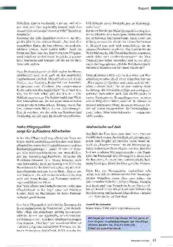 Vorschauseite 4: Betreutes WohnenWohnnische für Langzeitbeatmete