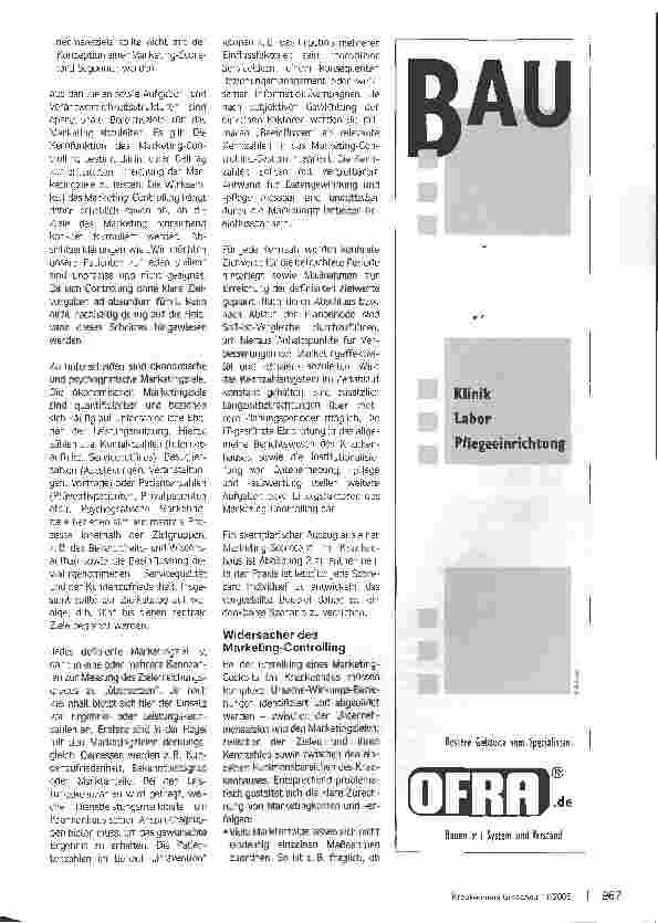 Vorschauseite 3: Ist Marketing Erfolg messbar? Ansätze für ein Marketing-Controlling im Krankenhaus