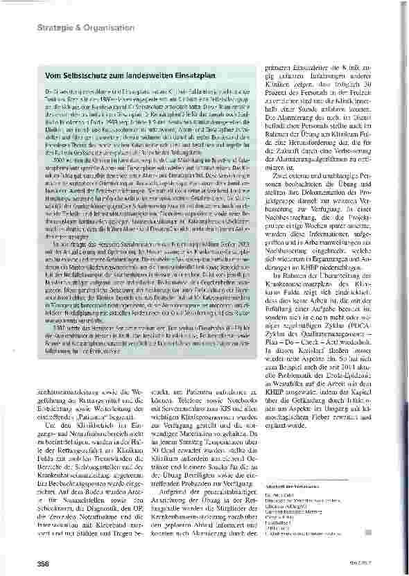 Vorschauseite 3: Proben für den Ernstfall