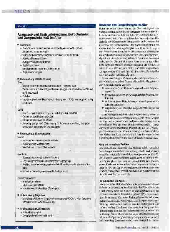 Vorschauseite 4: Schwindel und Gangunsicherheit im Alter
