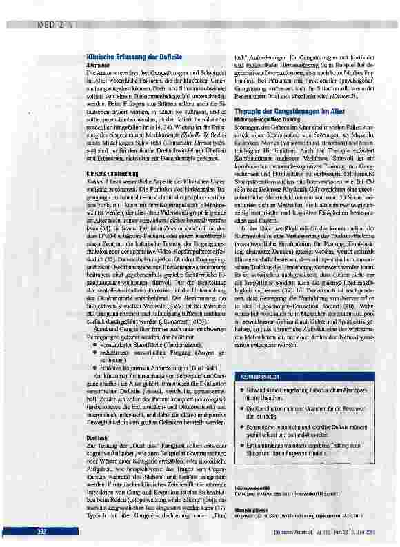 Vorschauseite 6: Schwindel und Gangunsicherheit im Alter
