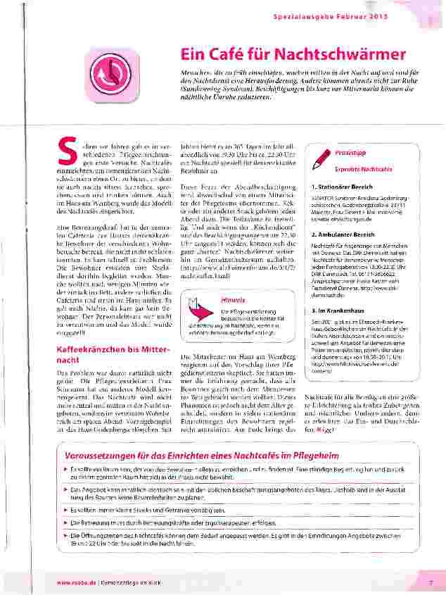 Vorschauseite 1: Ein Cafe für Nachtschwärmer