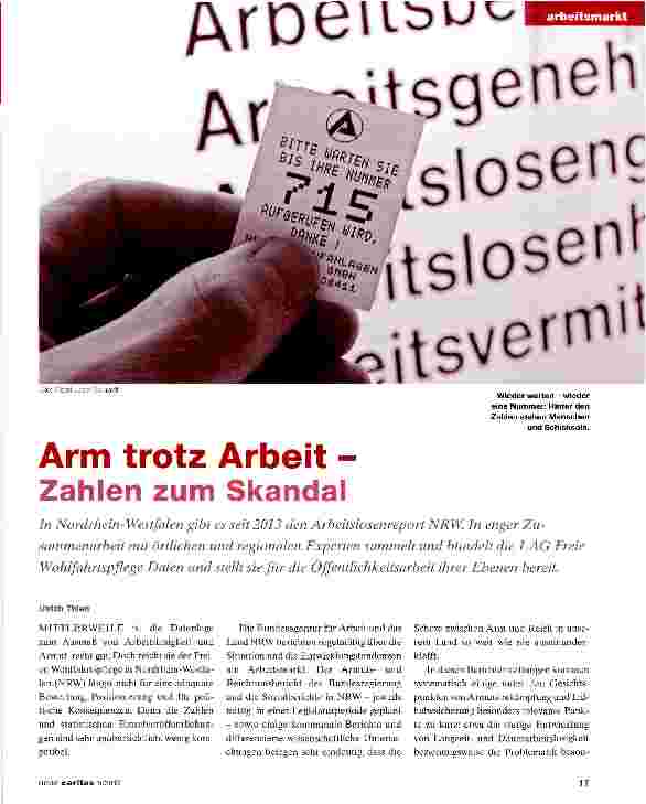 Vorschauseite 1: Arm trotz Arbeit -Zahlen zum Skandal
